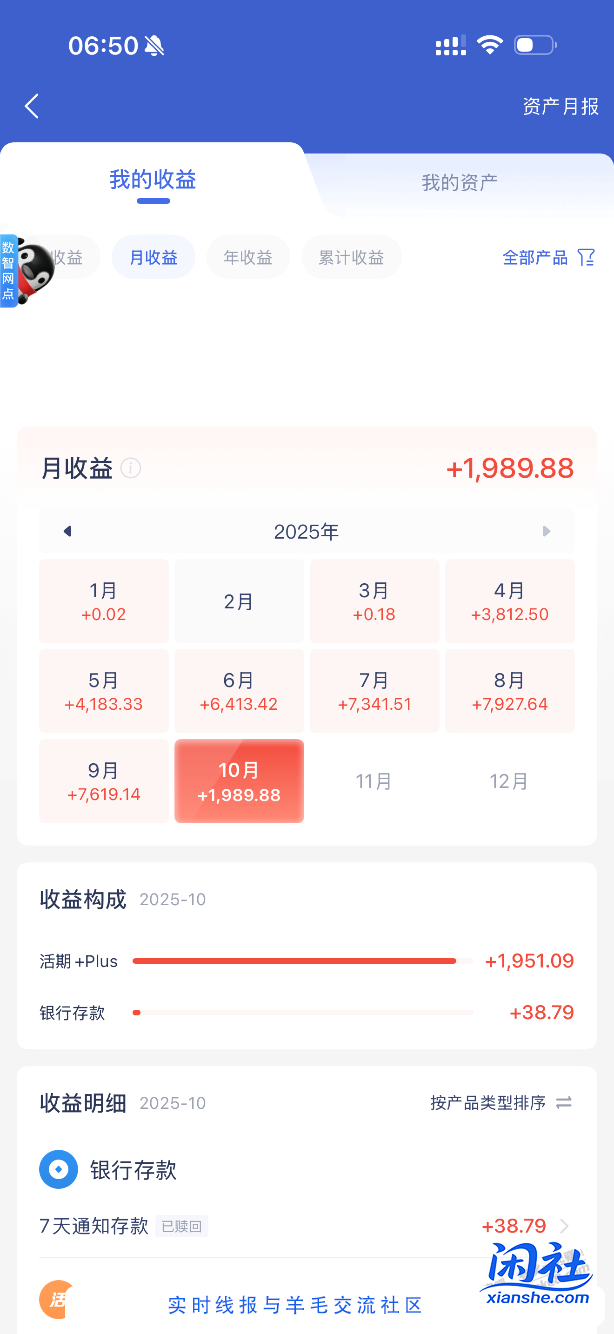 哎哟，10月份的收益要创新低了