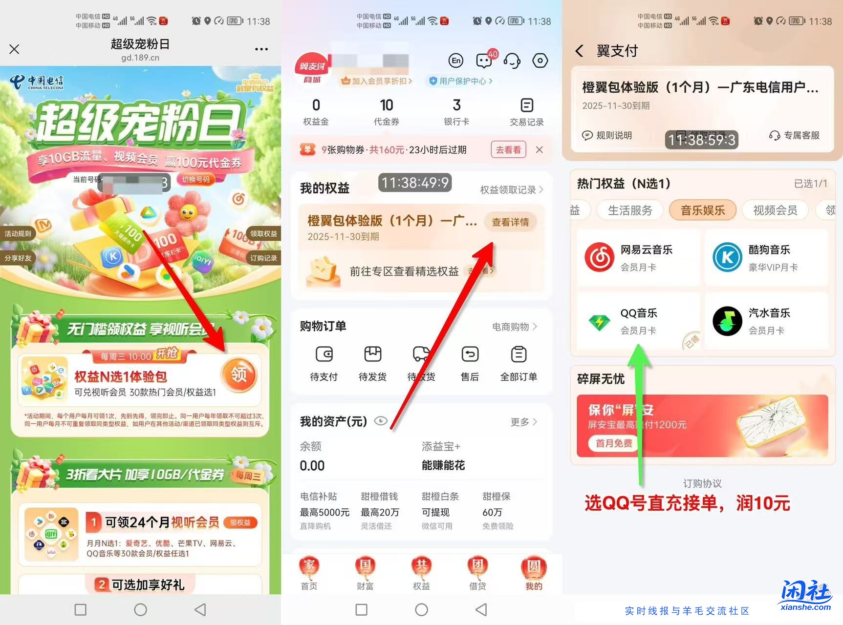 广东电信，10元毛