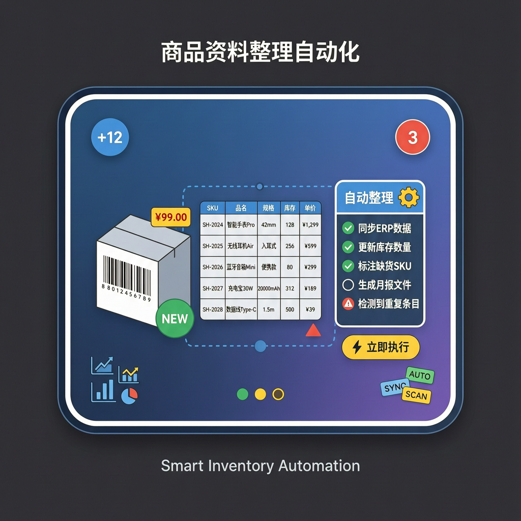 商品资料整理自动化